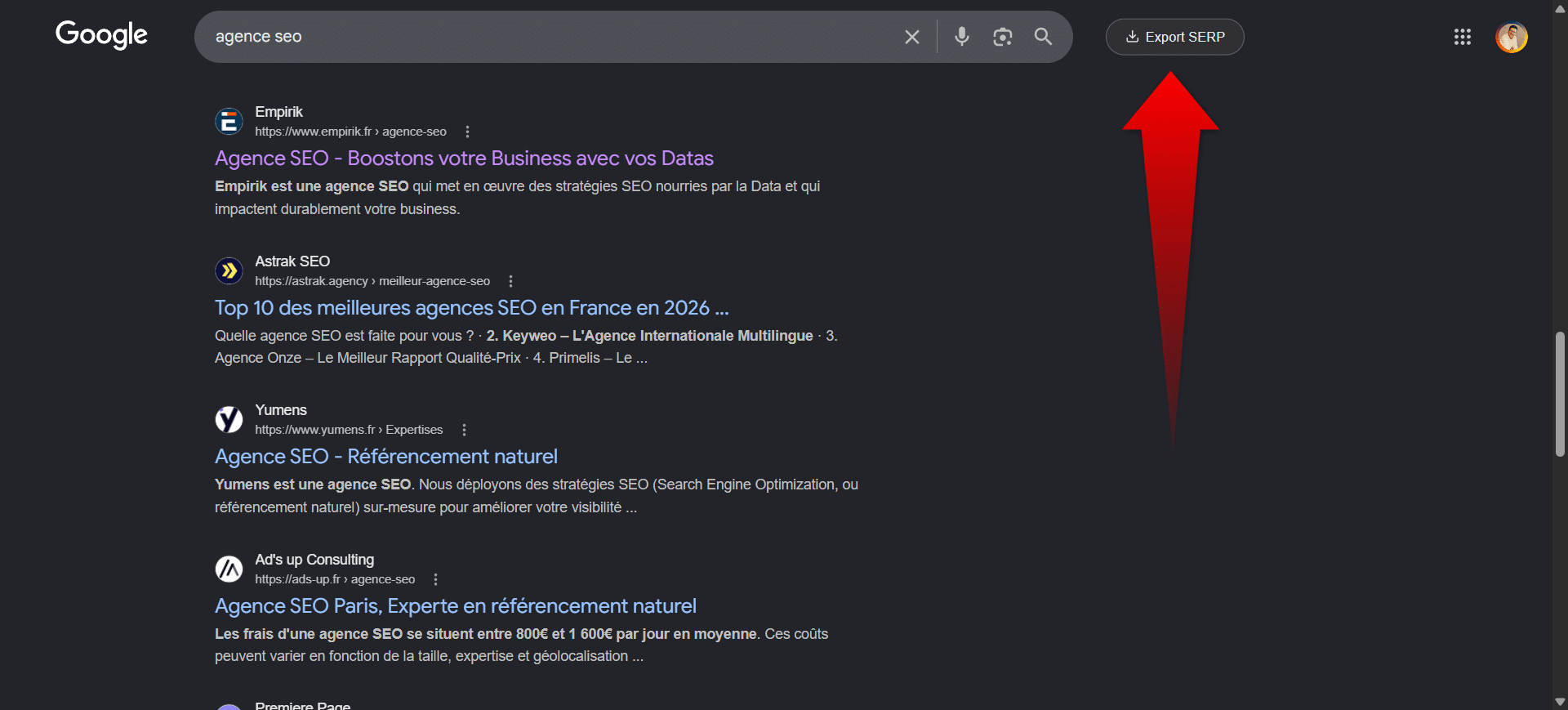 SERP Exporter